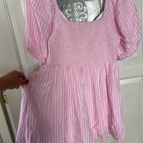American Eagle Outfitters Pink and White Striped Romper - Picture 3 of 5